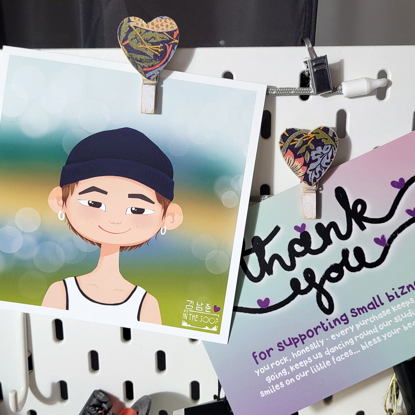 BTS In The Soop Namjoon art print, RM portrait, original Bangtan Sonyeondan kpop cartoon illustration