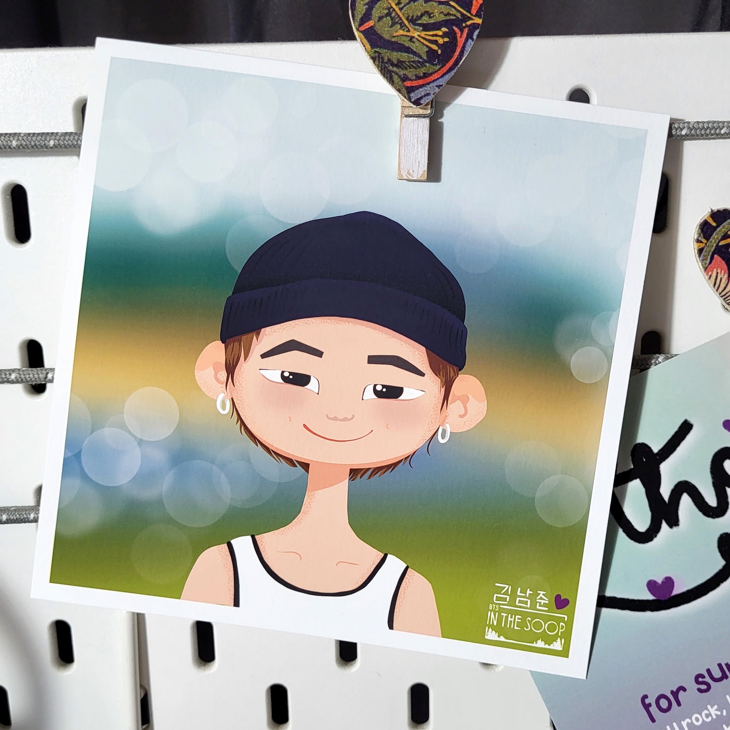 BTS In The Soop Namjoon art print, RM portrait, original Bangtan Sonyeondan kpop cartoon illustration