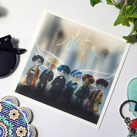 Teach Me K-Pop by Kaenyn King - RYSING 'Ghosts' album cover print