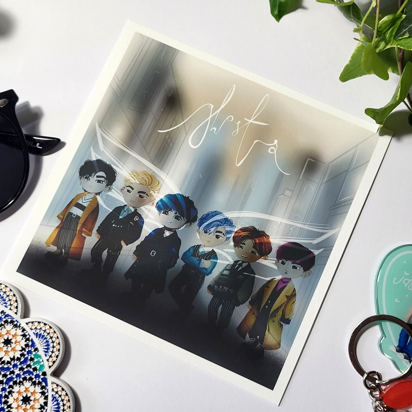 Teach Me K-Pop by Kaenyn King - RYSING 'Ghosts' album cover print