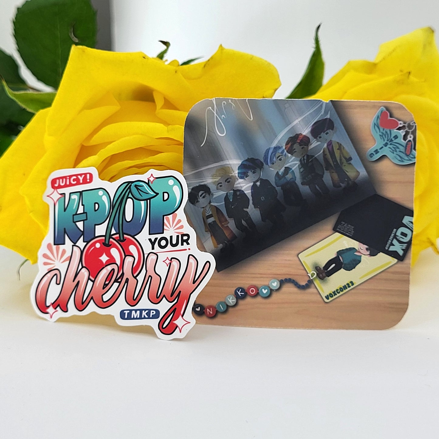 Teach Me K-Pop by Kaenyn King - VOX fandom girls matte vinyl sticker set