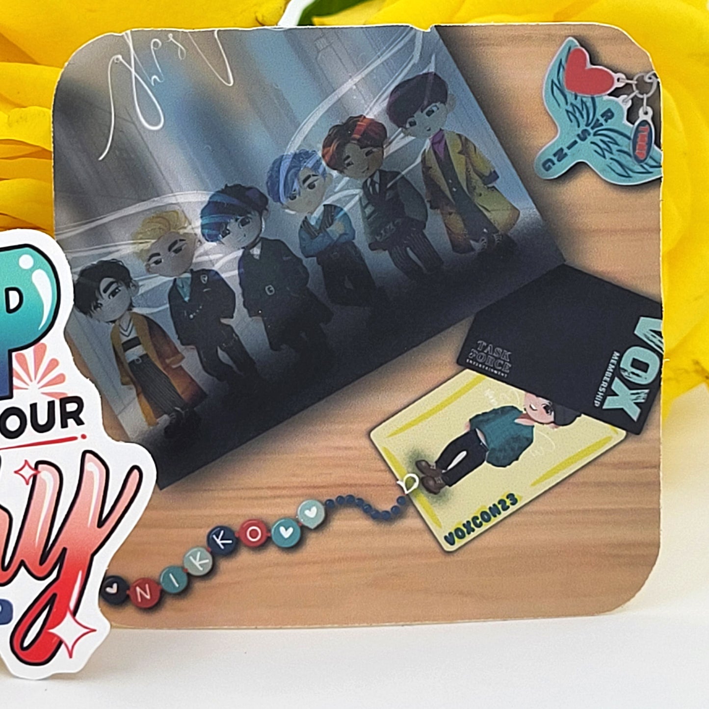 Teach Me K-Pop by Kaenyn King - VOX fandom girls matte vinyl sticker set