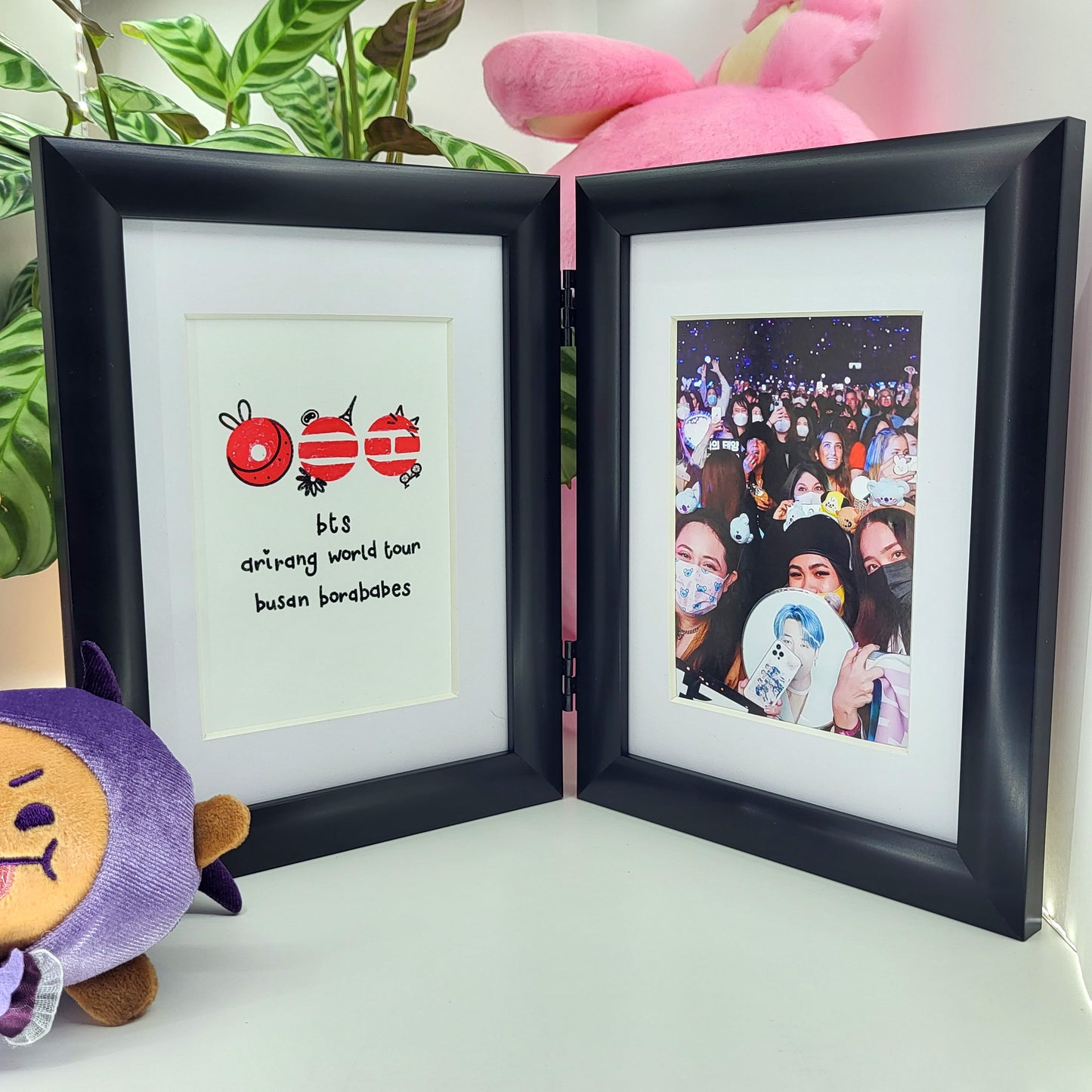PRE-ORDER - Customisable ARIRANG BTS World Tour double aperture illustrated picture frame