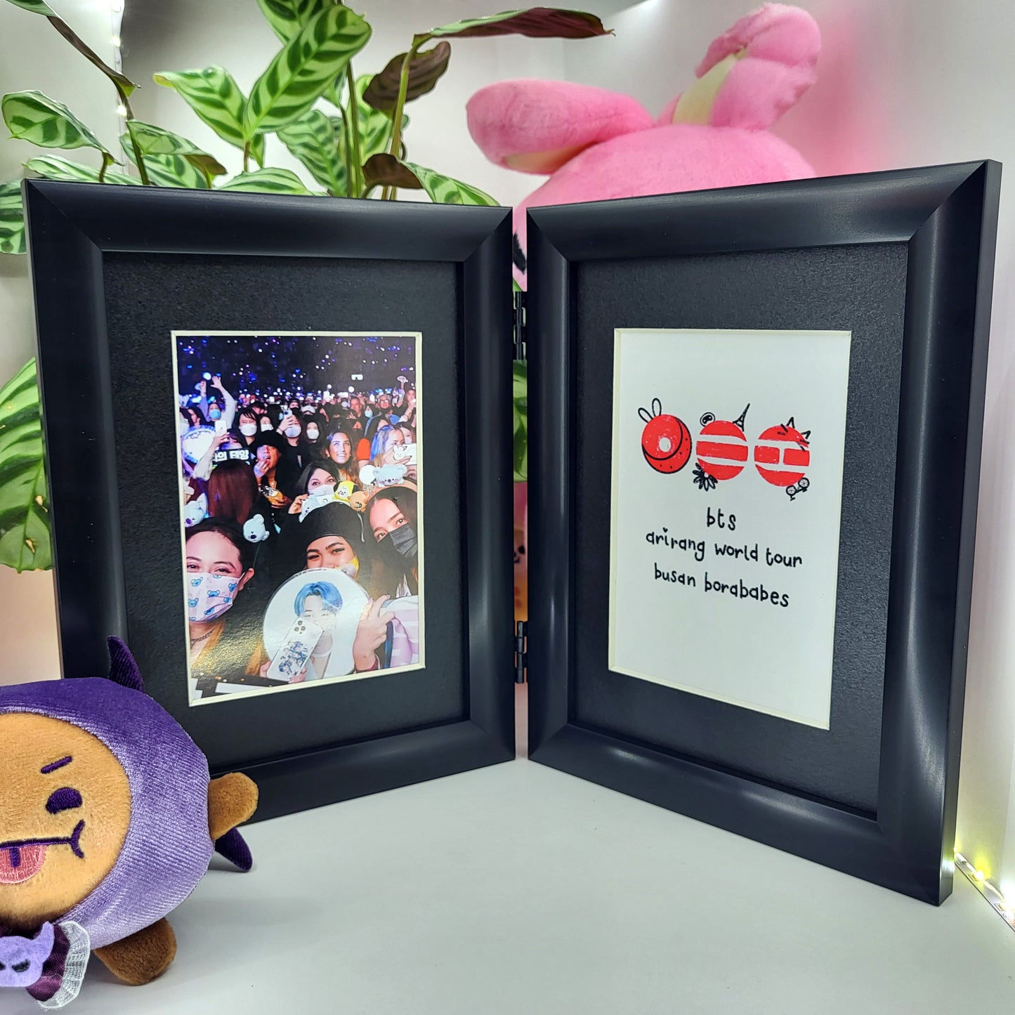 PRE-ORDER - Customisable ARIRANG BTS World Tour double aperture illustrated picture frame