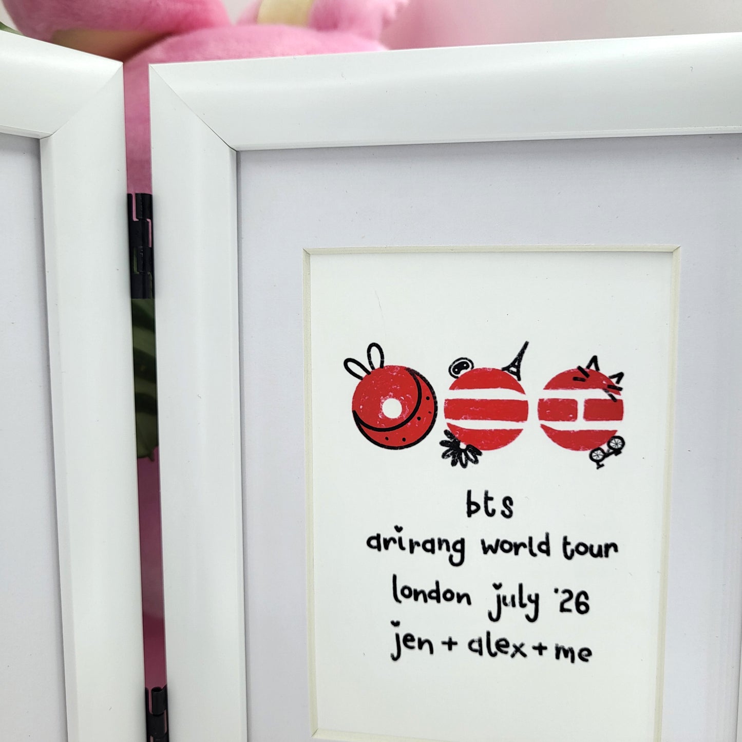 PRE-ORDER - Customisable ARIRANG BTS World Tour double aperture illustrated picture frame