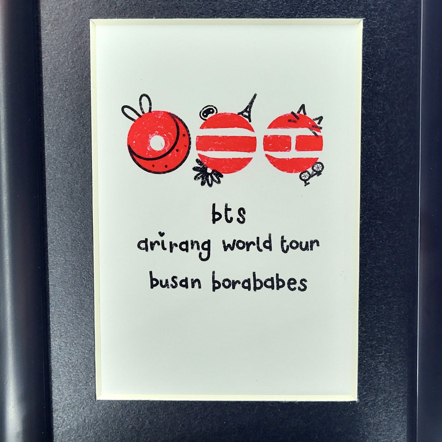 PRE-ORDER - Customisable ARIRANG BTS World Tour double aperture illustrated picture frame