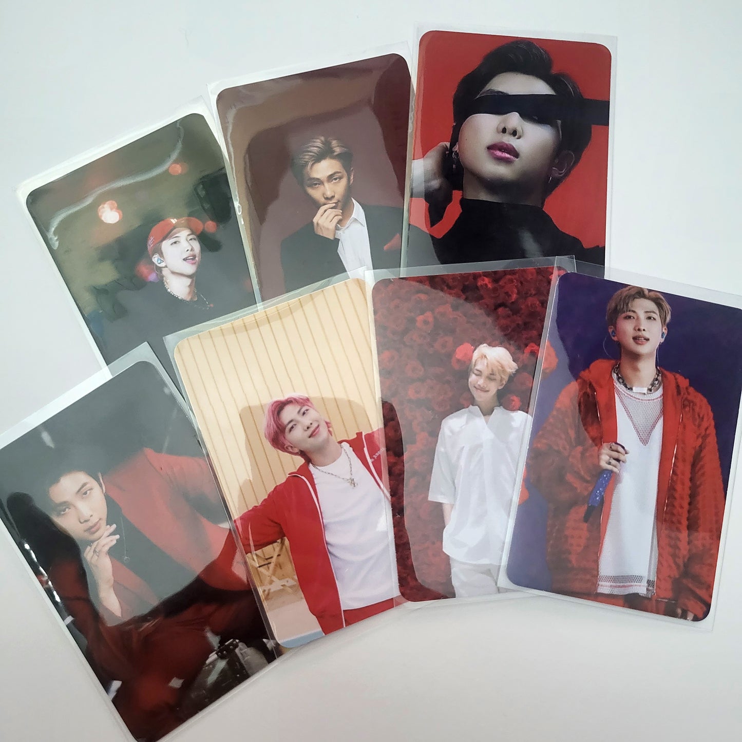 BTS The Red Series Photocards, 50 Archival Matte Collectible LOMO Cards