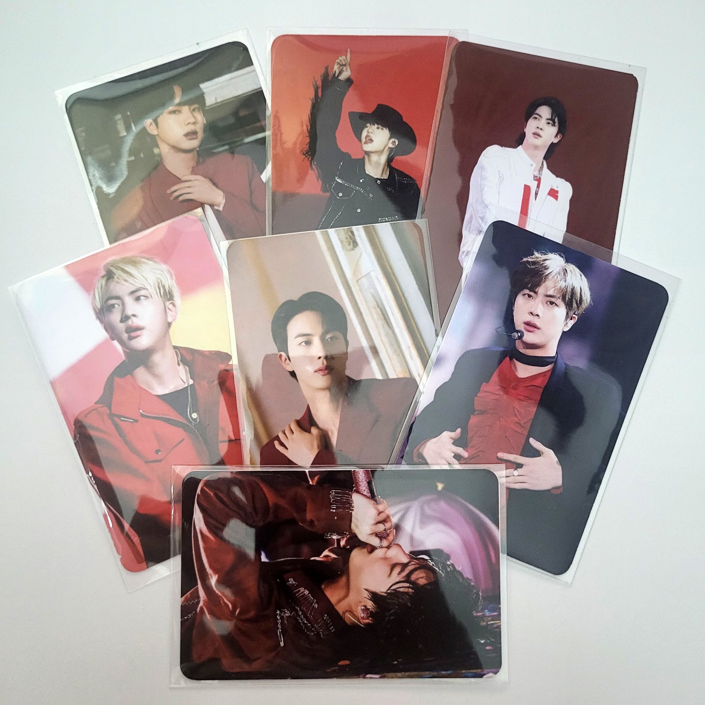 BTS The Red Series Photocards, 50 Archival Matte Collectible LOMO Cards