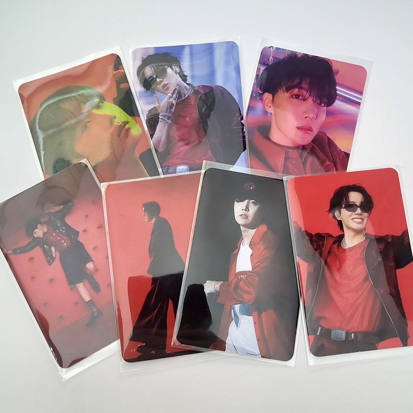 BTS The Red Series Photocards, 50 Archival Matte Collectible LOMO Cards