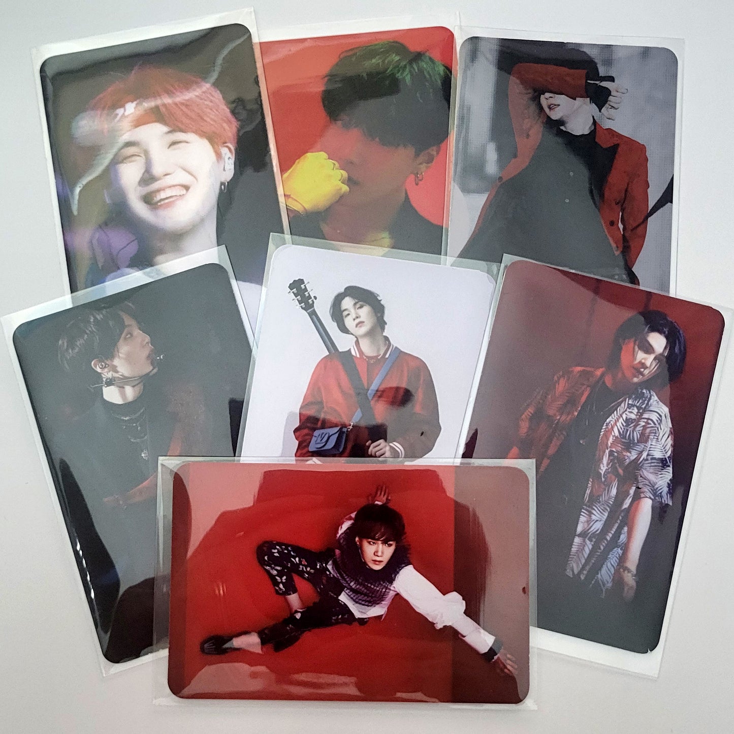 BTS The Red Series Photocards, 50 Archival Matte Collectible LOMO Cards