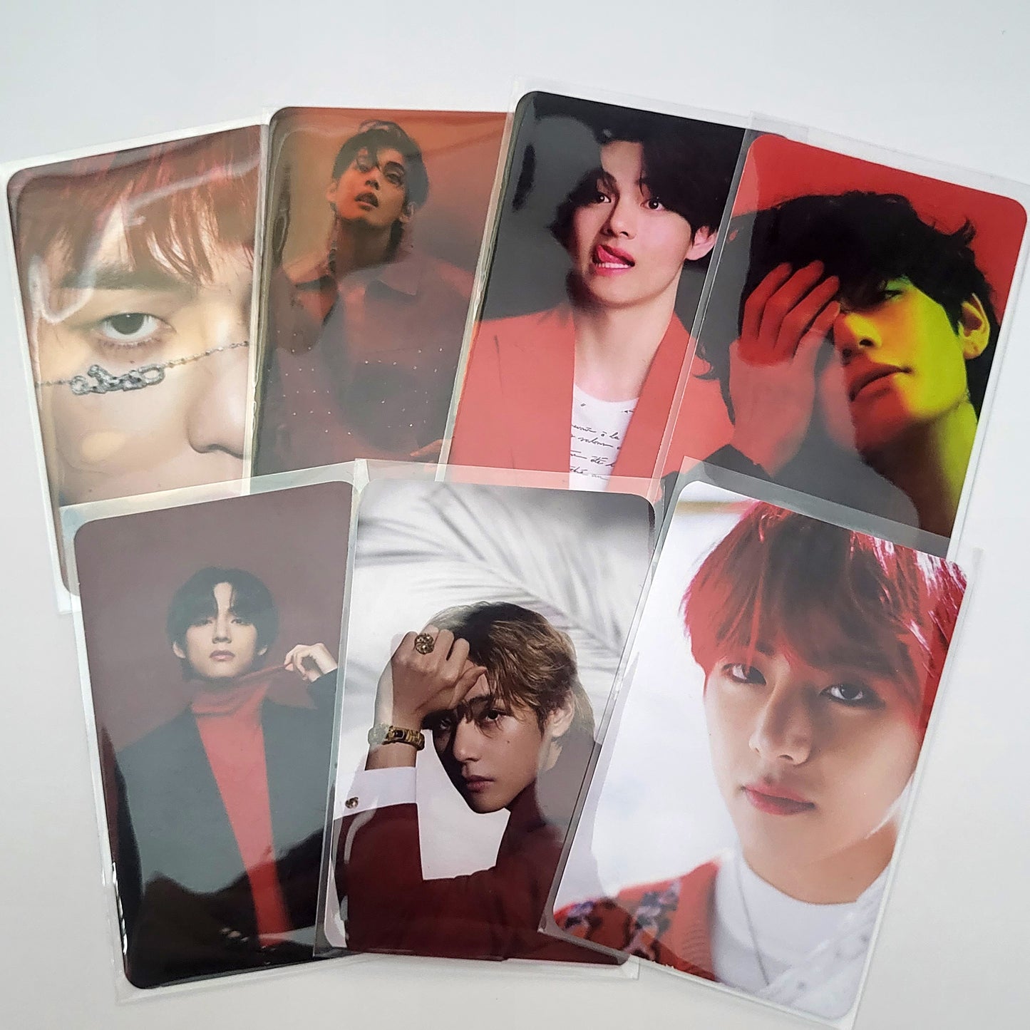 BTS The Red Series Photocards, 50 Archival Matte Collectible LOMO Cards