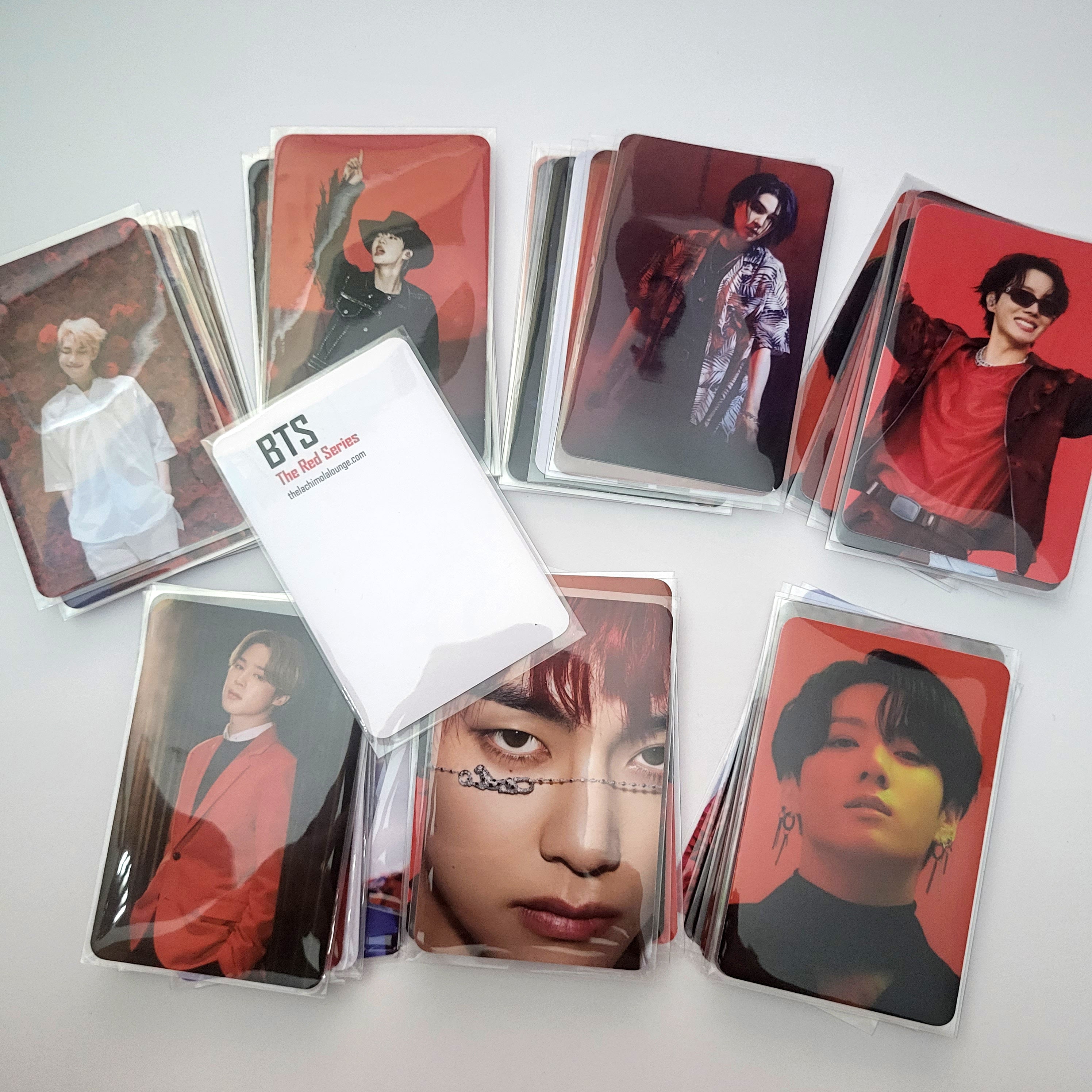BTS The Red Series Photocards, 50 Archival Matte Collectible LOMO