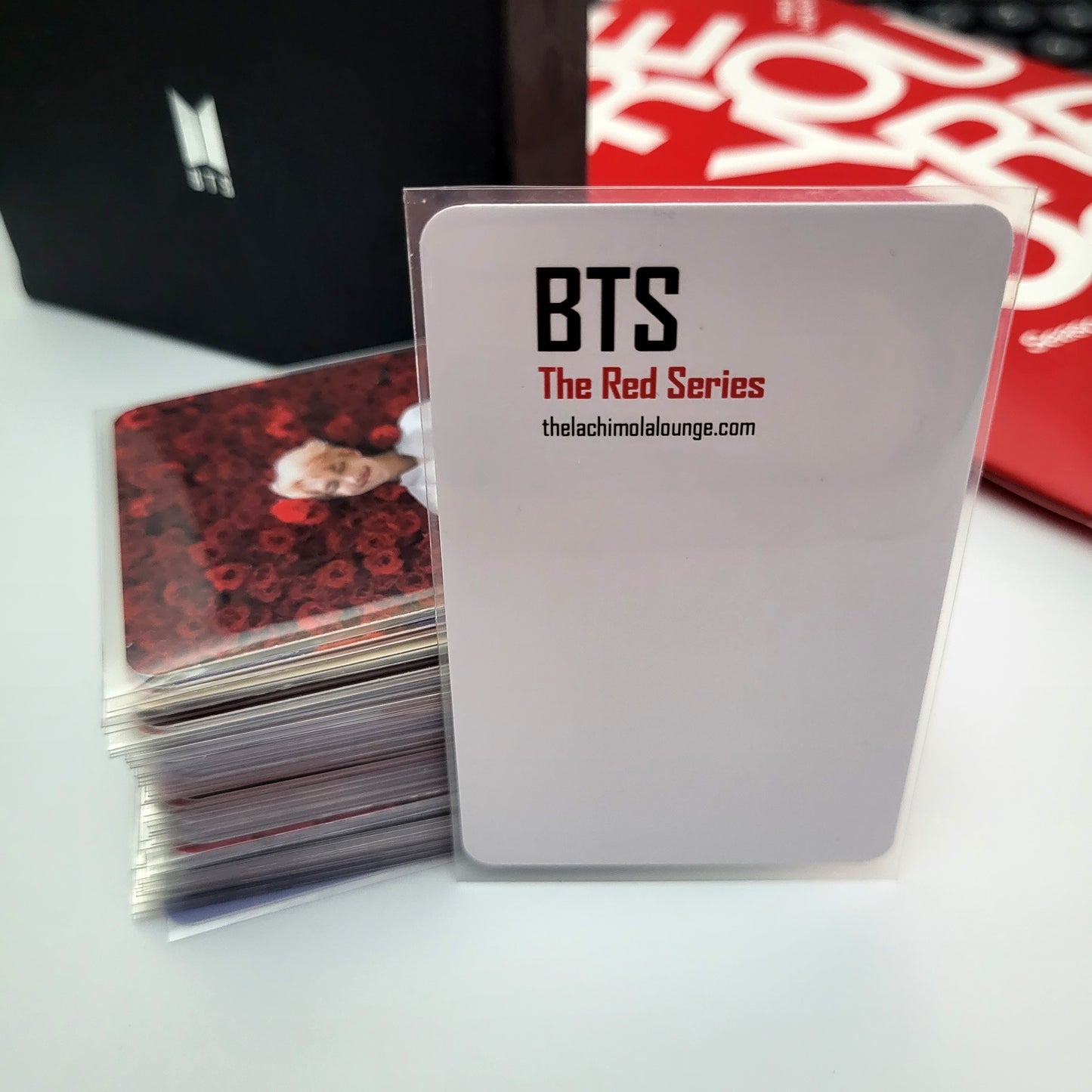 BTS The Red Series Photocards, 50 Archival Matte Collectible LOMO Cards