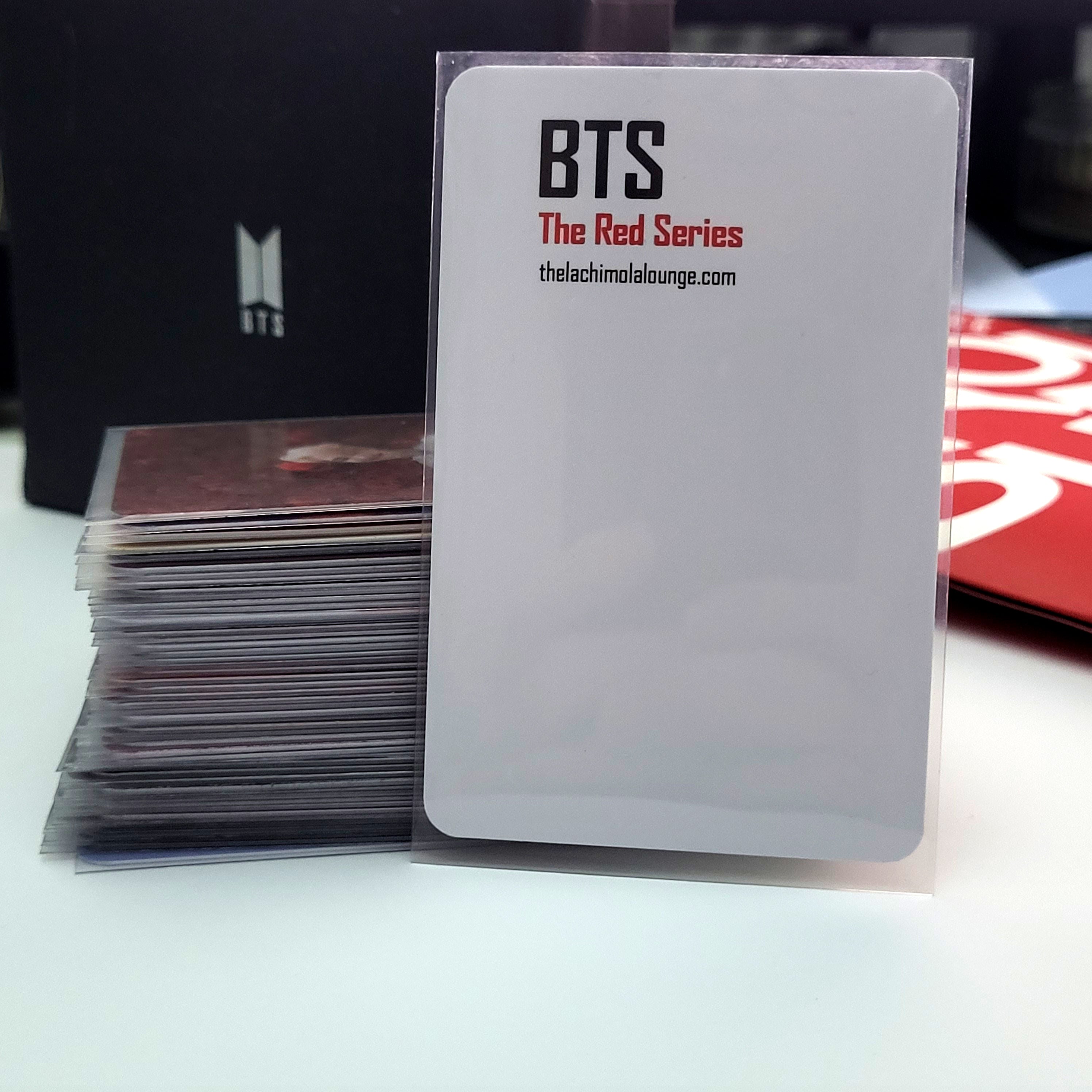 BTS The Red Series Photocards, 50 Archival Matte Collectible LOMO