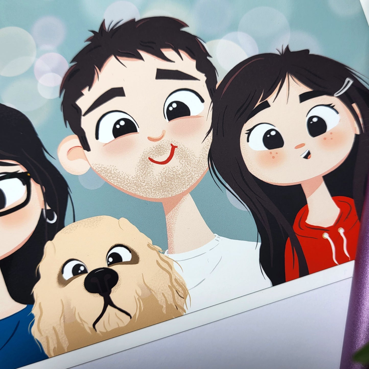 Custom Cartoon Commission - character portrait FAMILY