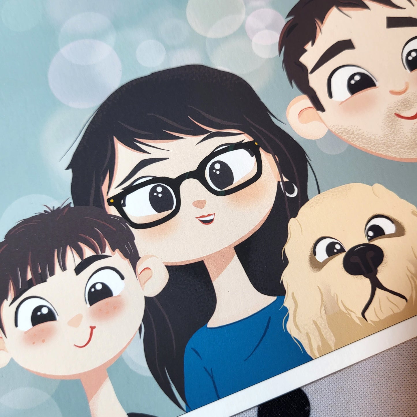 Custom Cartoon Commission - character portrait FAMILY