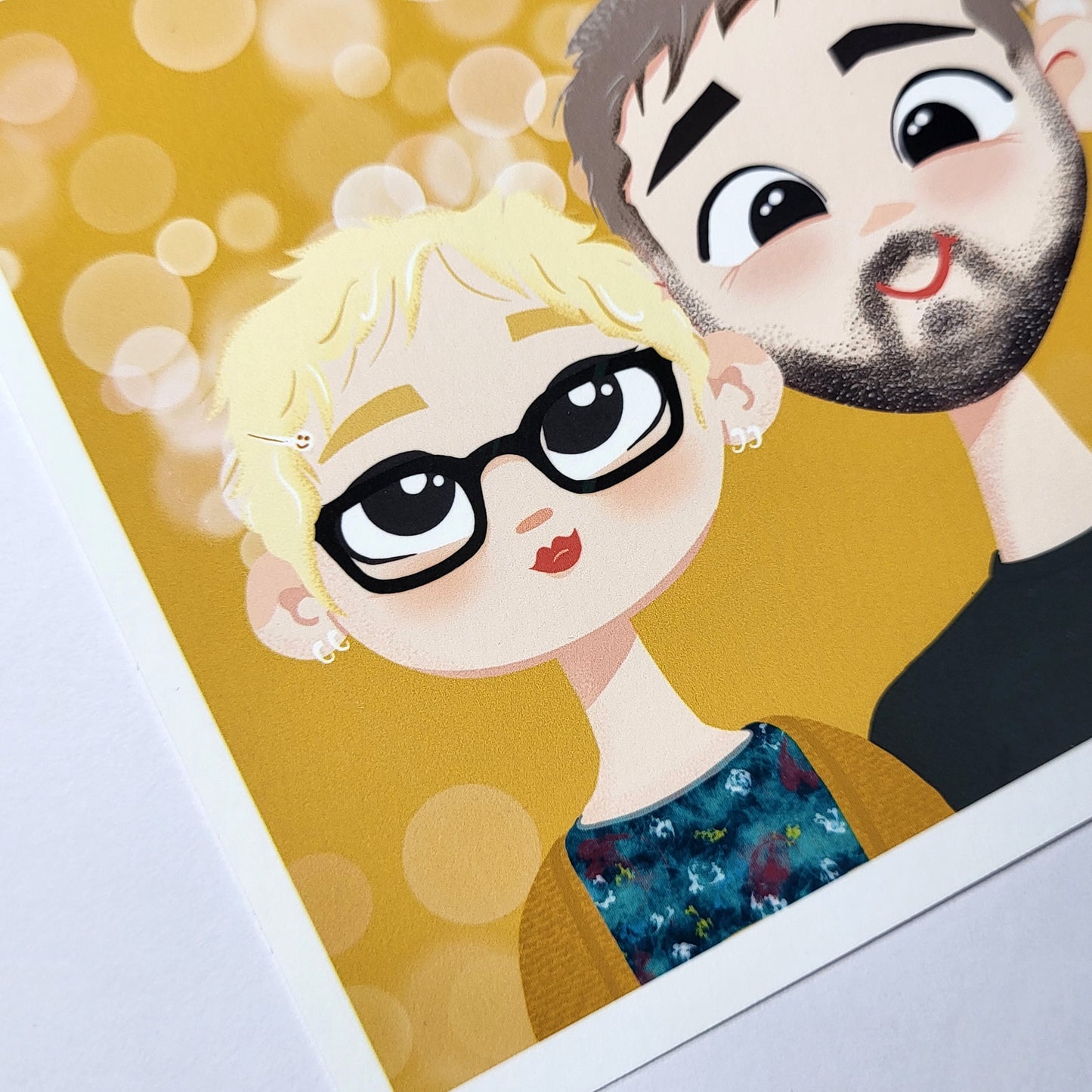 Custom Cartoon Commission - character portrait PAIR