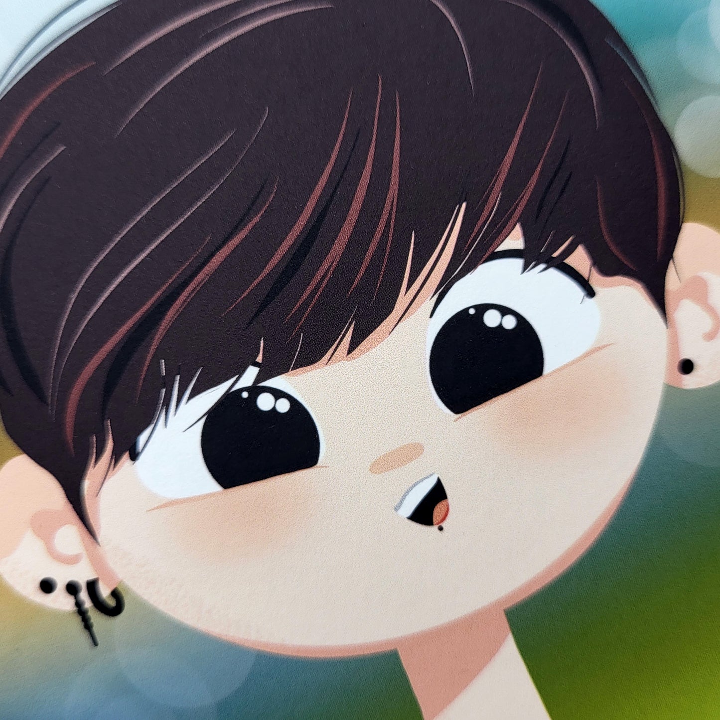 BTS In The Soop Jungkook art print, cute JK portrait, original Bangtan Sonyeondan kpop cartoon illustration