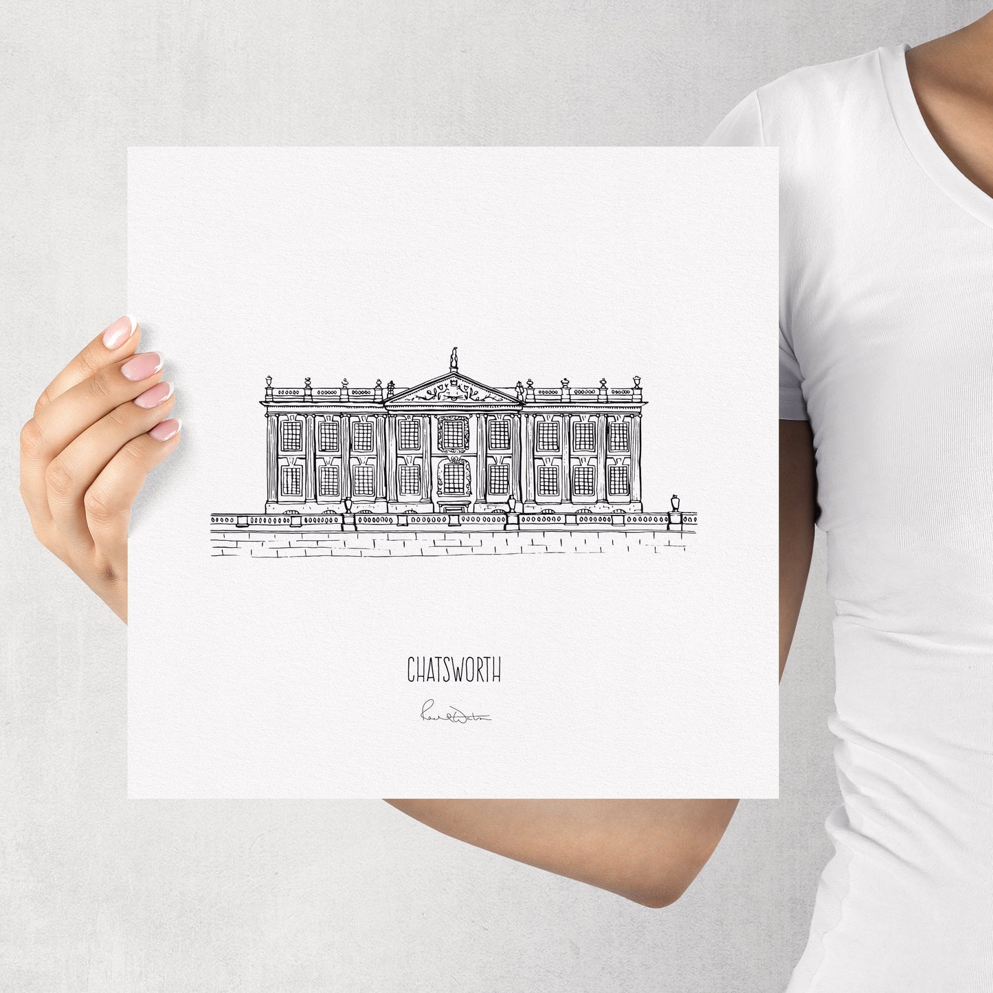 Chatsworth House art print