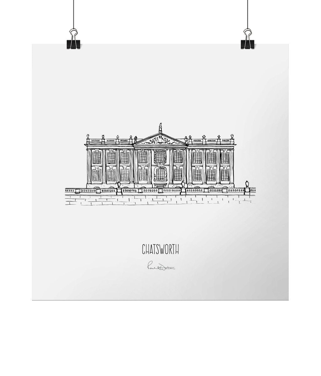 Chatsworth House art print