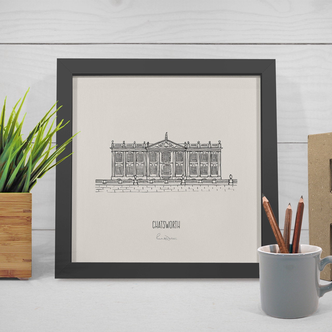 Chatsworth House art print