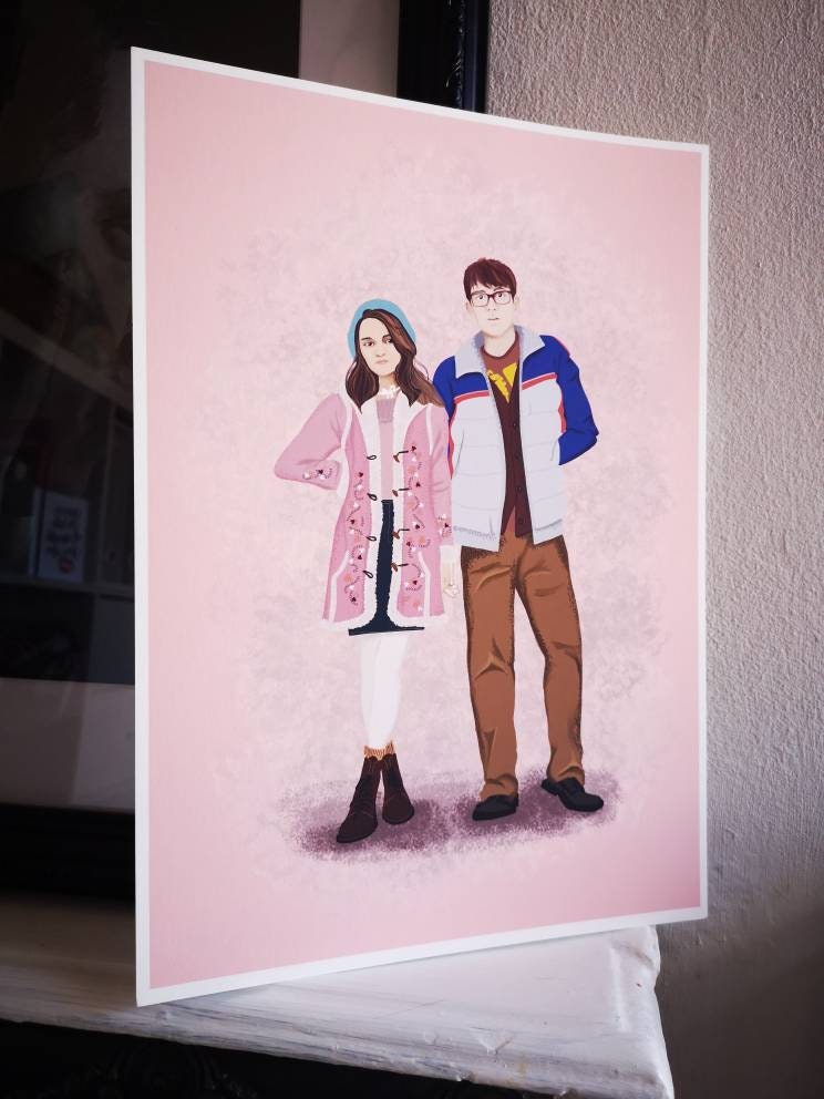 Cherry movie print, unframed Tom Holland illustration