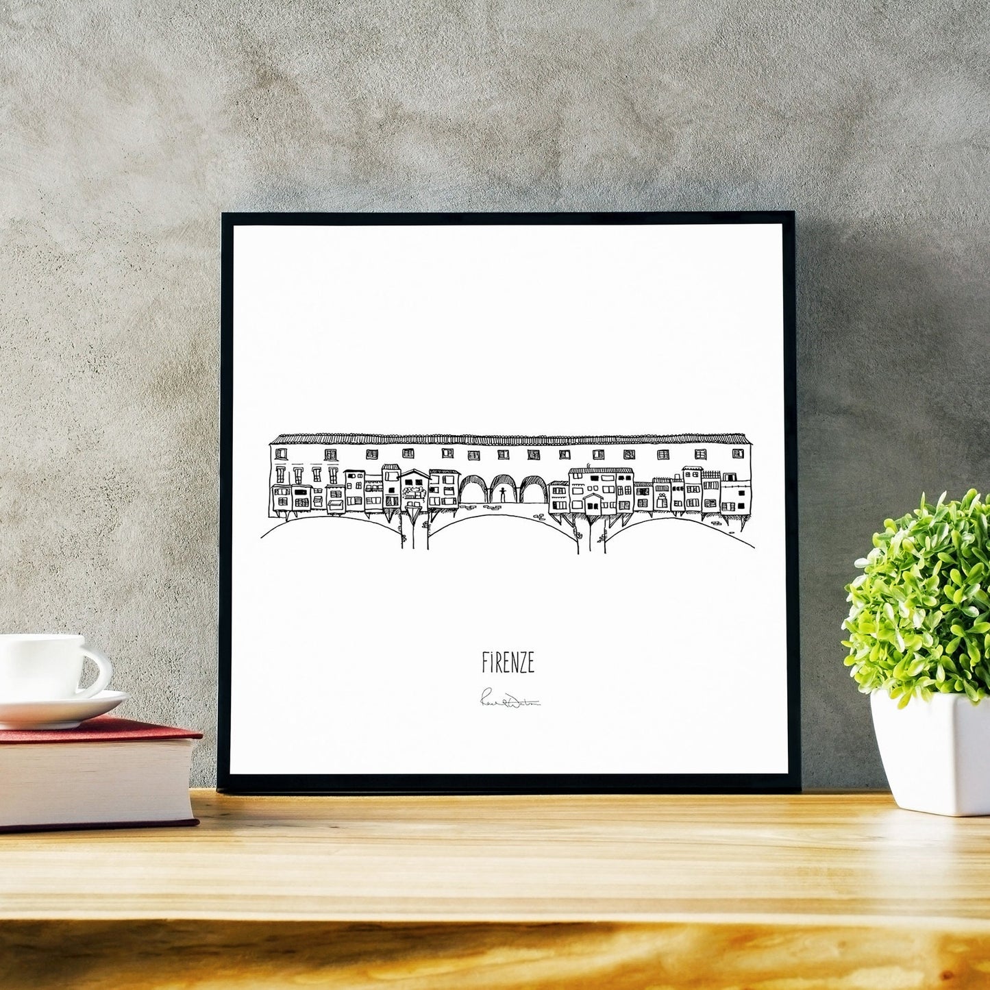 Firenze art print, Florence wall art