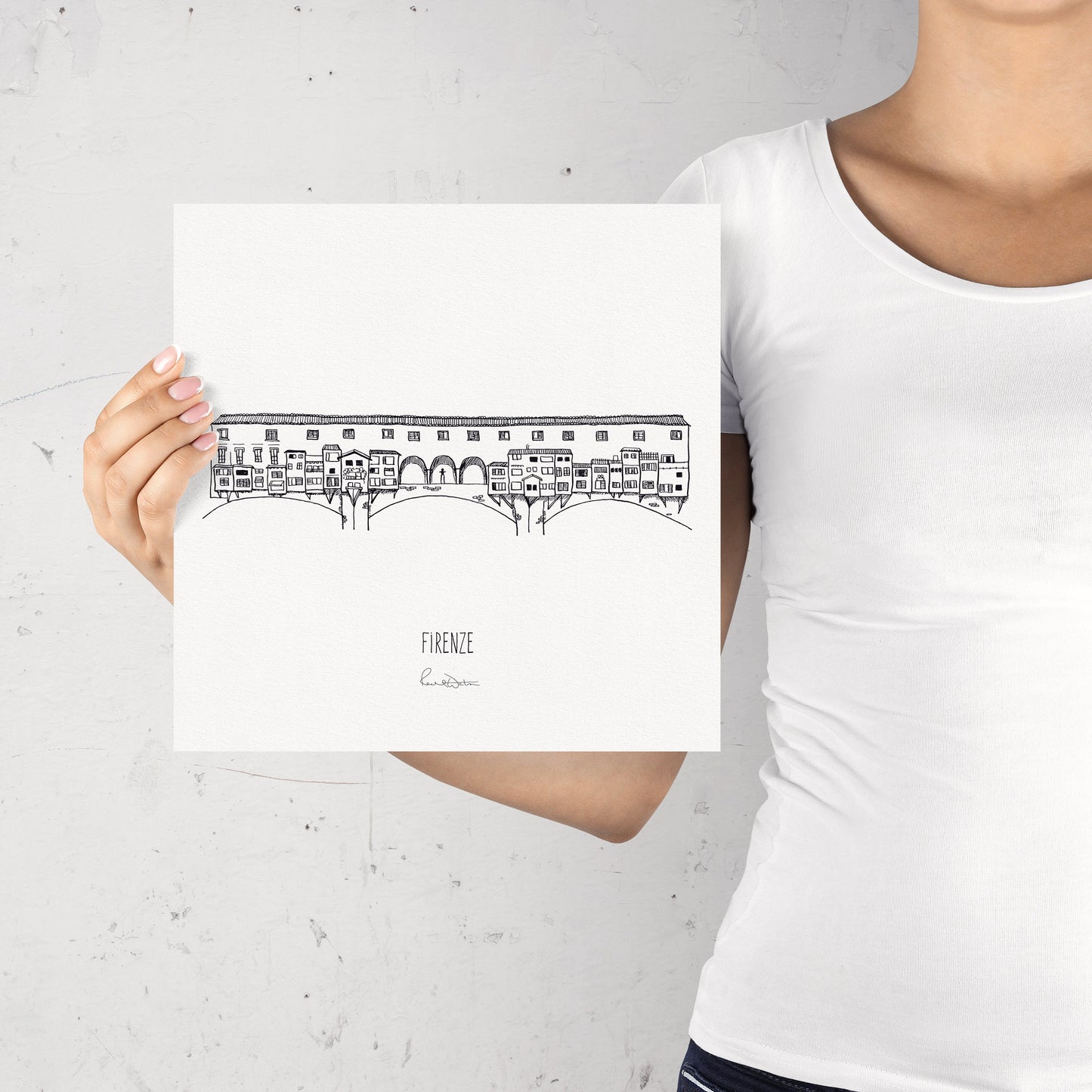 Firenze art print, Florence wall art