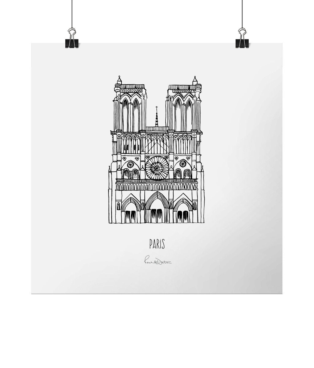 Paris lustre fine art print, travel wall art, France capital illustration, city wall art, monochrome landmark picture, vacation gift