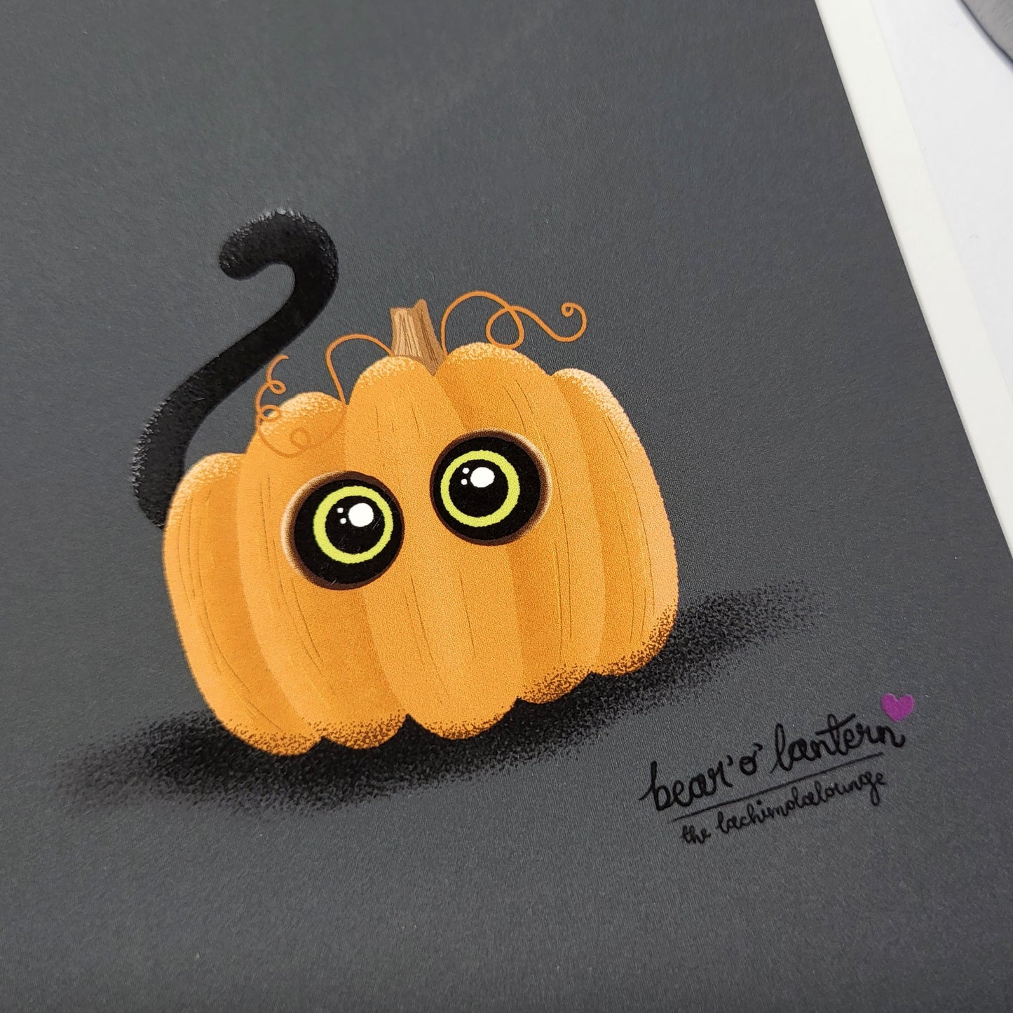 Bear Cat Bear O'Lantern, black cat illustration