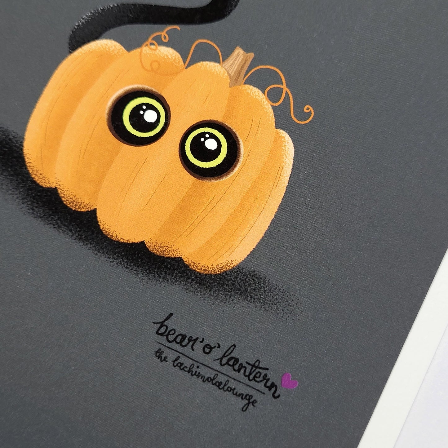 Bear Cat Bear O'Lantern, black cat illustration