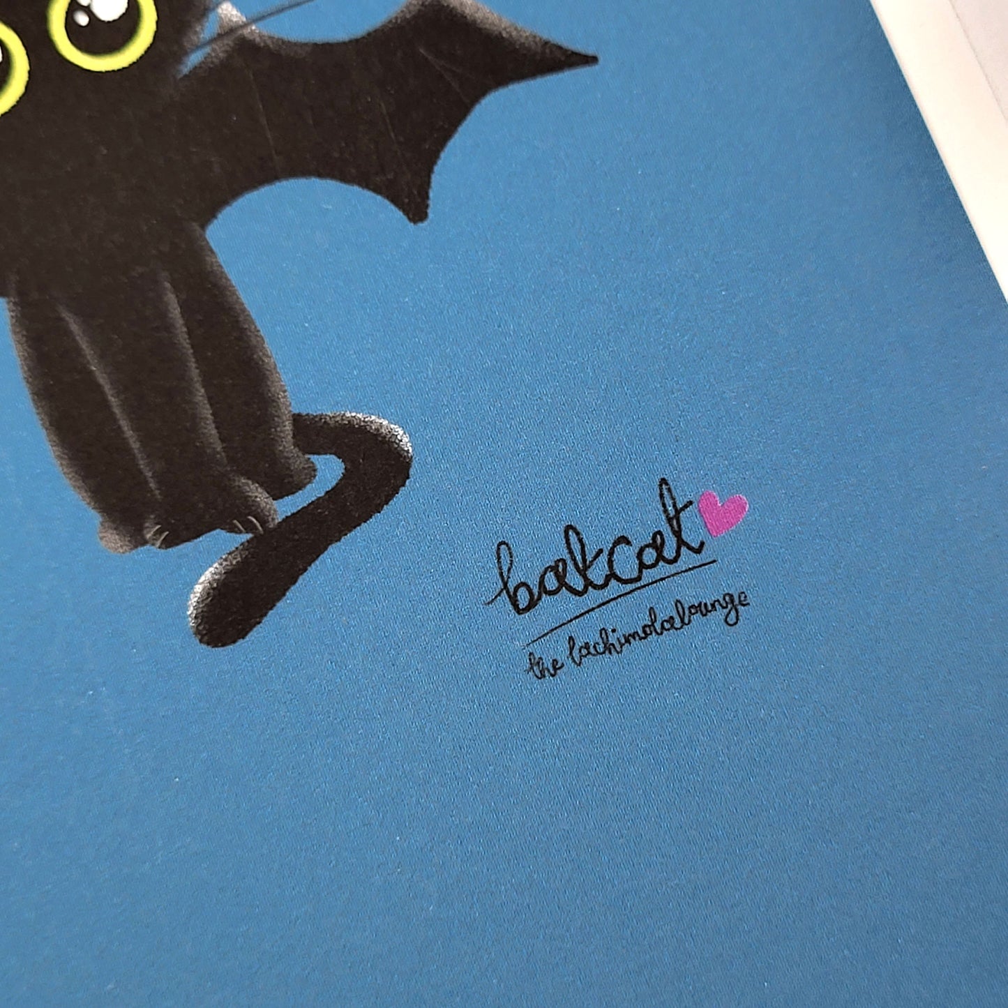 Bear Cat Batcat, black cat illustration