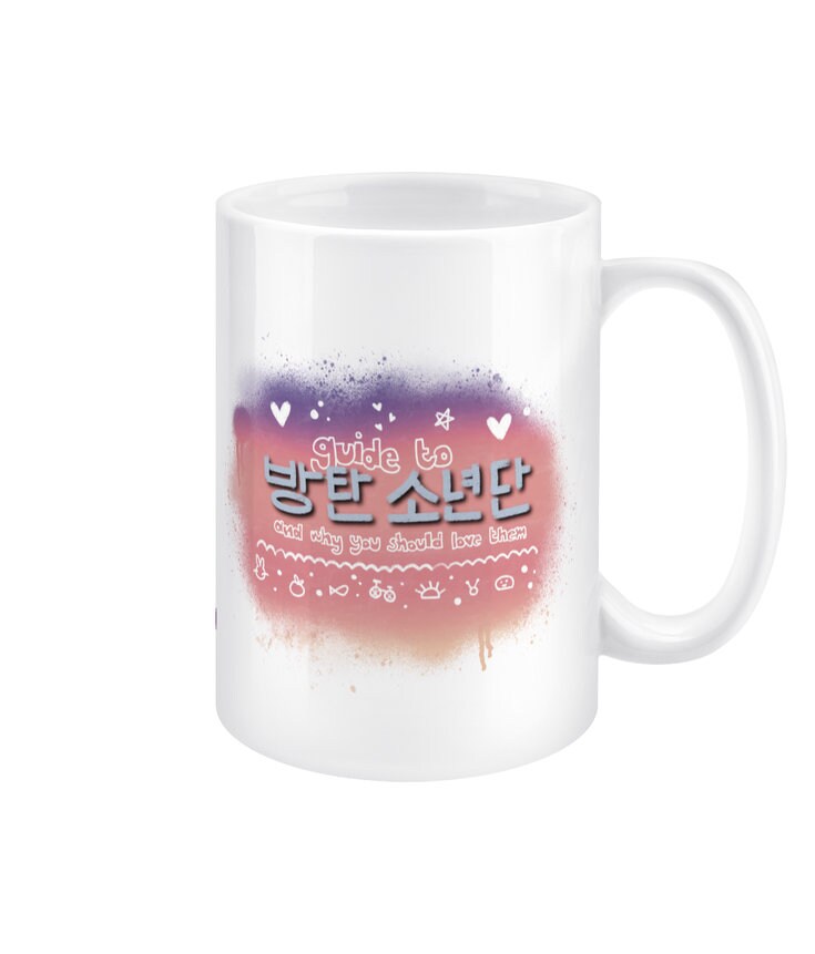 Guide To Bangtan Hobi 15oz jumbo mug, BTS ARMY fan gift