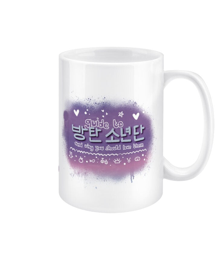 Guide To Bangtan Jimin 15oz jumbo mug, BTS ARMY gift