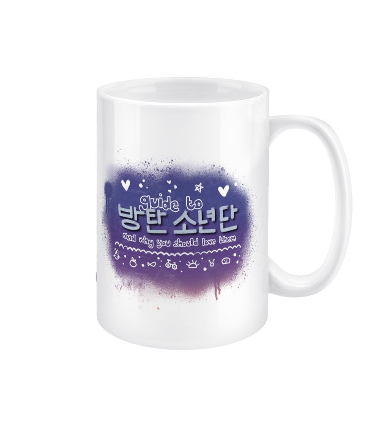 Guide To Bangtan Jung Kook 15oz jumbo mug, BTS ARMY fan gift