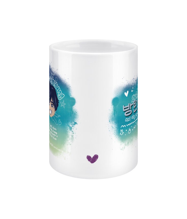 Guide To Bangtan Taehyung 15oz jumbo mug, BTS ARMY fan gift