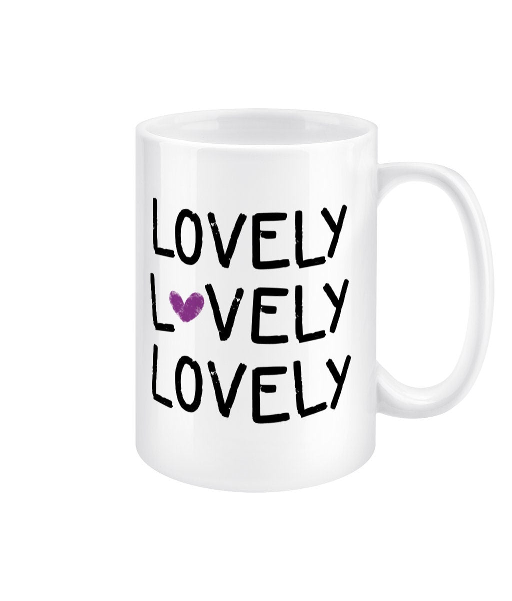 LOVELY LOVELY LOVELY jumbo 15oz mug, Jimin gift, bts fan merch