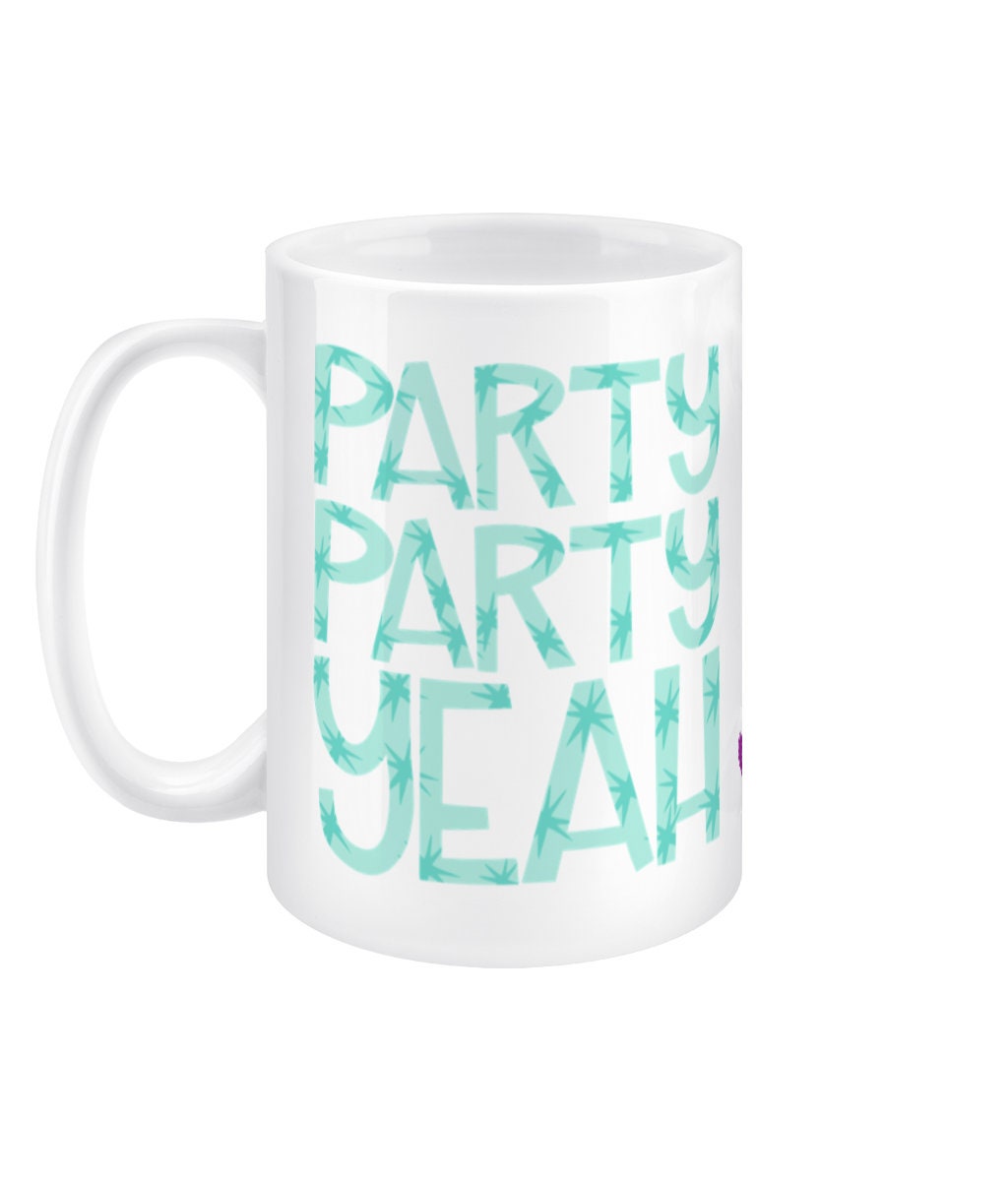 Party Party Yeah mug, BTS fan gift, bangtan merch, Jungkook mug, JK gift