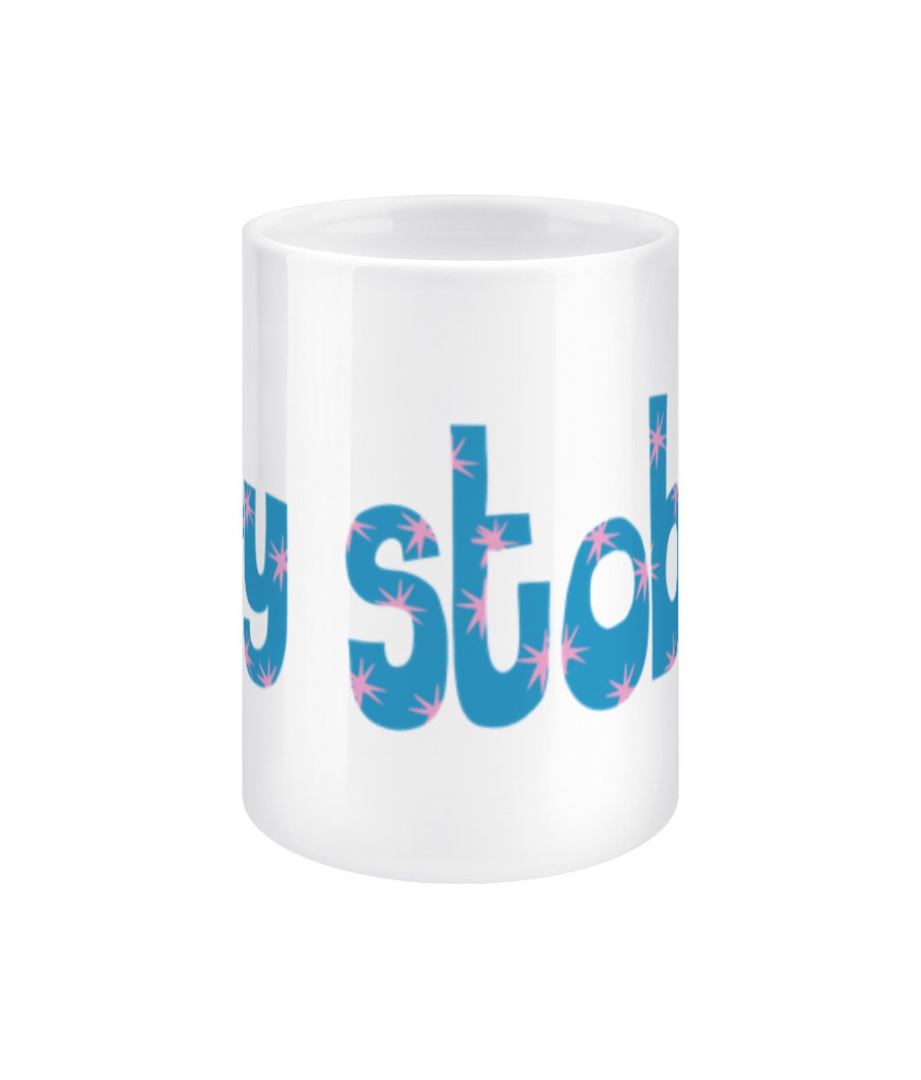 Hey Stob It mug, Jin merch, BTS fan gift, 15oz jumbo cup