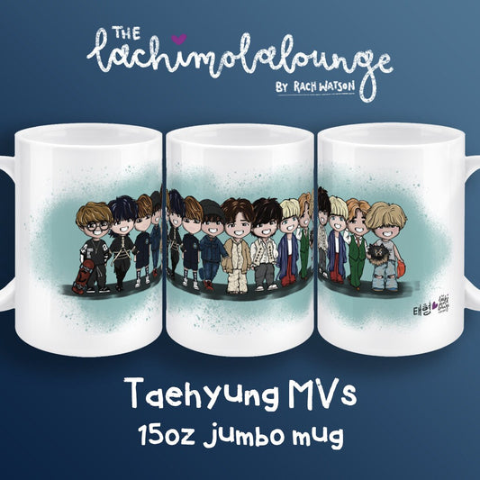 BTS Taehyung V MVs 15oz Jumbo Mug