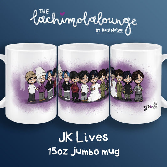 BTS Jungkook Weverse Lives 15oz Jumbo Mug