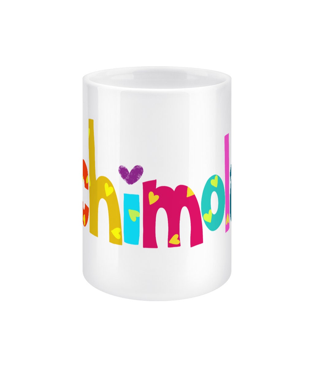 Lachimolala rainbow jumbo mug, BTS fan gift, kpop merch, pride memento