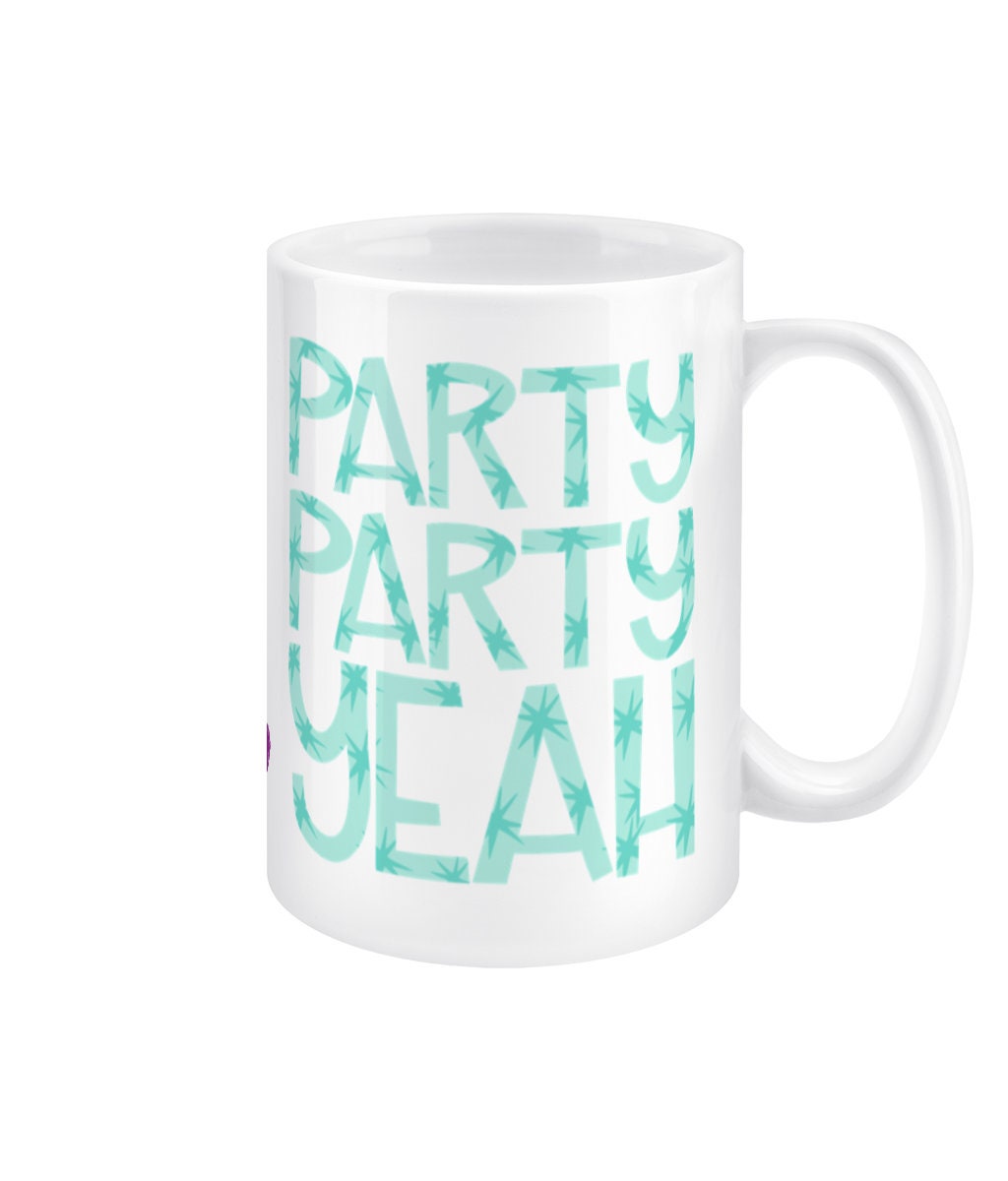 Party Party Yeah mug, BTS fan gift, bangtan merch, Jungkook mug, JK gift