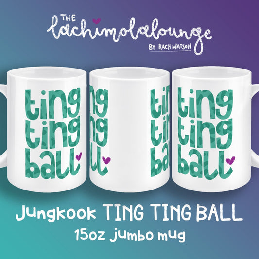 Ting Ting Ball mug, Jungkook gift, BTS fan merchandise, JK quote, kpop merch