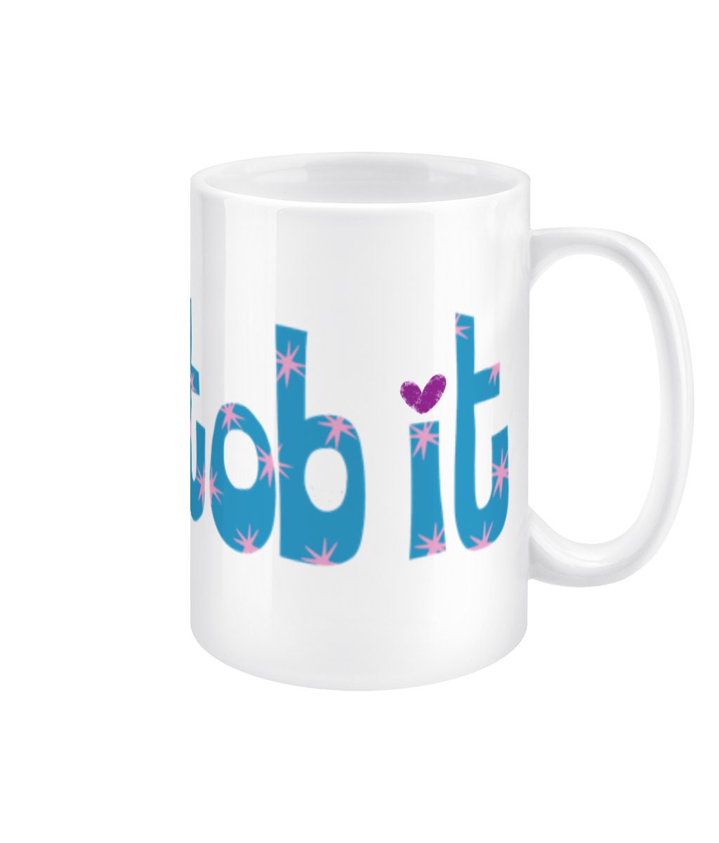 Hey Stob It mug, Jin merch, BTS fan gift, 15oz jumbo cup